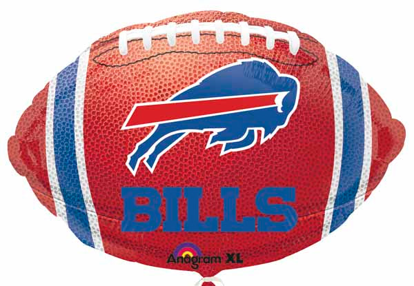 Buffalo Bills Football-Shaped Foil Balloon, 18 in