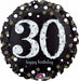 Anagram Jumbo Holographic 30th Birthday Foil Balloon, 28 in