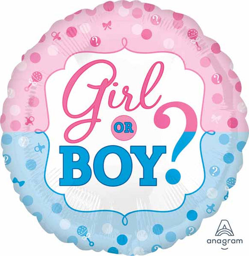 GENDER REVEAL 18" HX RND S40 PKG