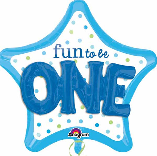 Fun to Be One Boy 36-Inch Foil Balloon