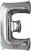 32 Inch Silver Letter E Foil Balloon