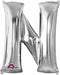 16-Inch Silver Letter N Foil Balloon