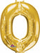 16-Inch Gold Letter O Foil Balloon