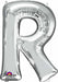 32-Inch Silver Letter R Balloon
