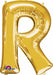 Gold Letter R 16-Inch Foil Balloon