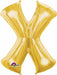 34-Inch Gold Letter X Foil Balloon