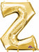 Anagram 16 Inch Gold Letter Z Foil Balloon