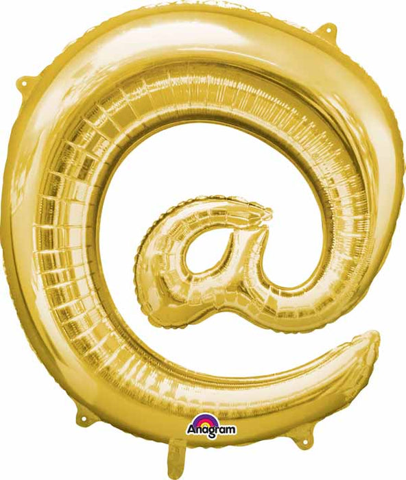 32-Inch Gold @ Symbol Foil Balloon