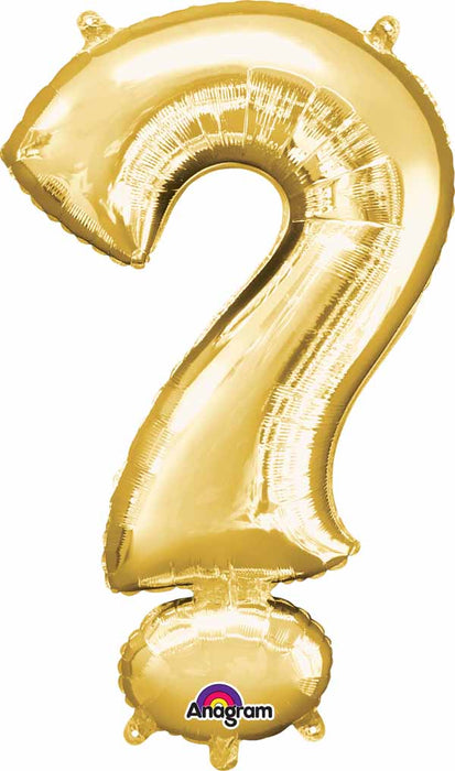 Gold Question Mark 34-Inch Foil Balloon