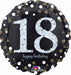 Sparkling 18th Birthday Holographic Foil Balloon, 18 Inch