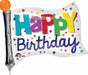 Birthday Flag Mini Shape Foil Balloon
