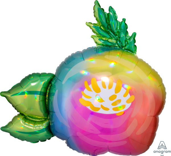 Beautiful Flower 30-Inch Holographic Foil Balloon