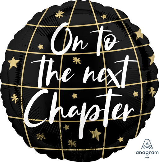 On to the Next Chapter 18-Inch Round Foil Balloon