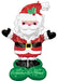 Christmas Santa AirLoonz Foil Balloon, 53 Inch