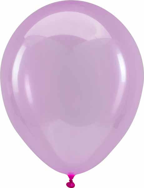 Anagram Crystal Magenta 5-Inch Latex Balloons, 100 Count