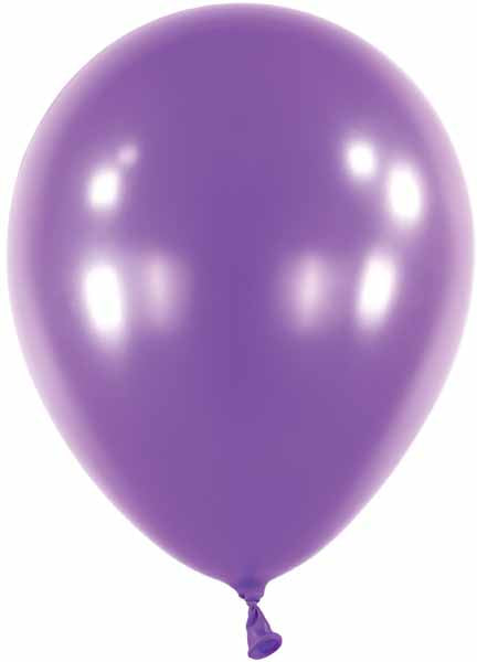 Anagram 5-Inch Metallic Purple Latex Balloons, 100 Count