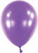Anagram 5-Inch Metallic Purple Latex Balloons, 100 Count