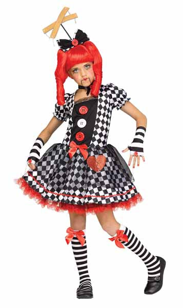 Marionette Doll Child Costume, Medium 8-10