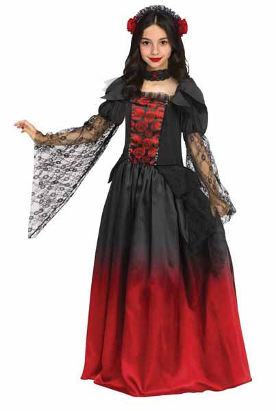 Costume de mariée vampire pour enfant, grande taille (12/14)