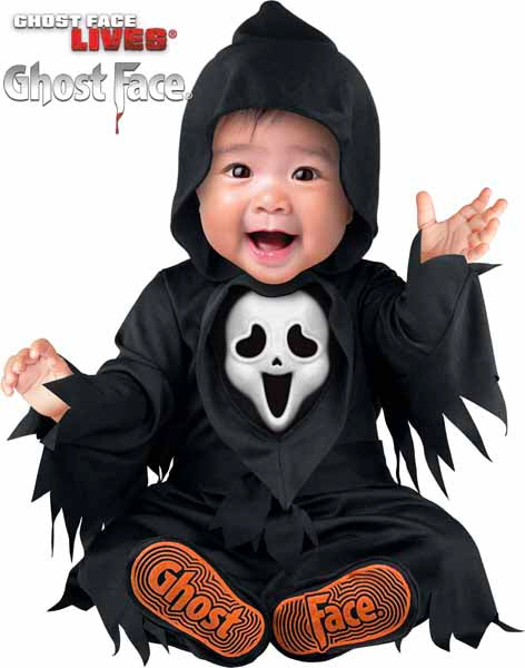 GHOST FACE INFANT MED 12/18 MOS