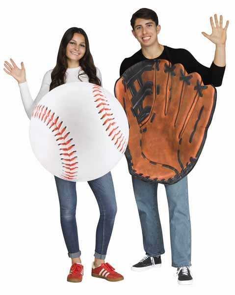 Adult Baseball & Glove Couples Costume