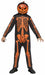 Children's Pumpkin Costume with Light Reveal Mask, Large 12/14