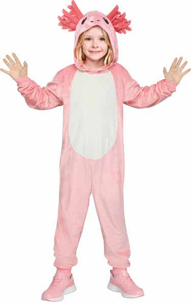 E-Z Axolotl Child Costume, Large 12/14