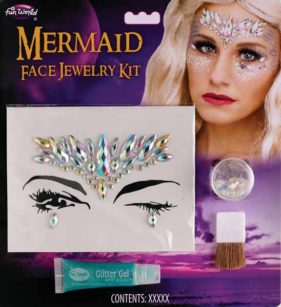 Mermaid Facial Jewelry Stones