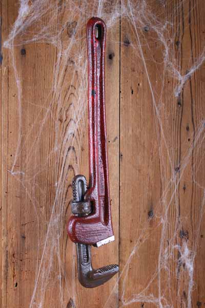 17.5-Inch Horror Pipe Wrench Costume Prop
