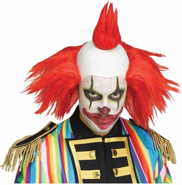 Red Twisted Clown Costume Wig