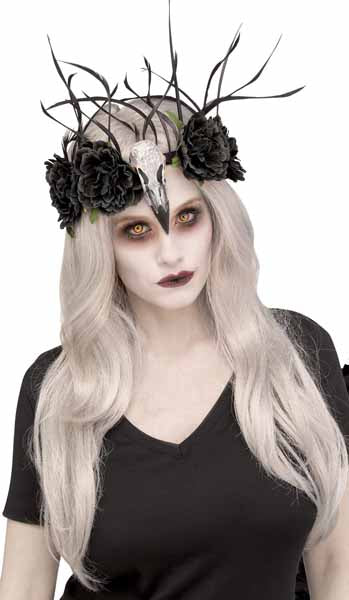 Zombie Raven Costume Headpiece