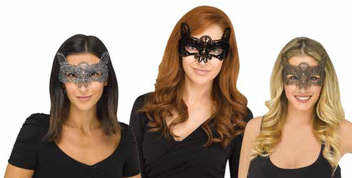 Gothic Lace Cat Mask