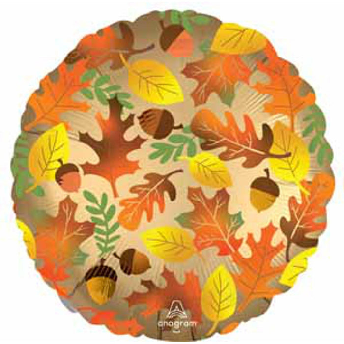 "Fall Leaves Paper Cutouts - 18" Round, Pack Of 40"