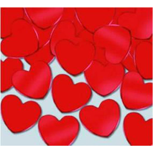 Fanci Fetti Red Hearts (1Oz) - Shiny Red Foil Confetti For Parties And Celebrations.