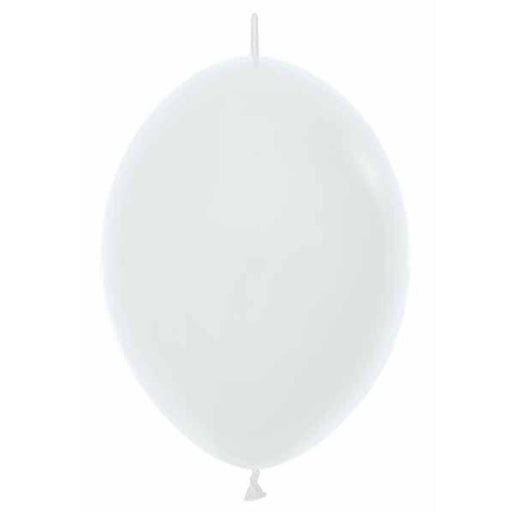 Fashion Link O Loon 12" Balloons - White (50/Bg)
