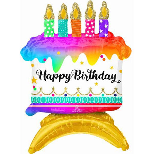 Festively Decorated 18" Birthday Cake Package - Bday Cake Ci: Decor A75