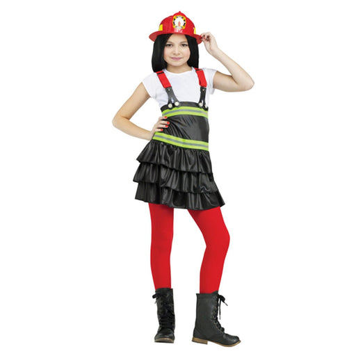 Fire Chief Cutie Costume For Girls - Size Small (4-6)