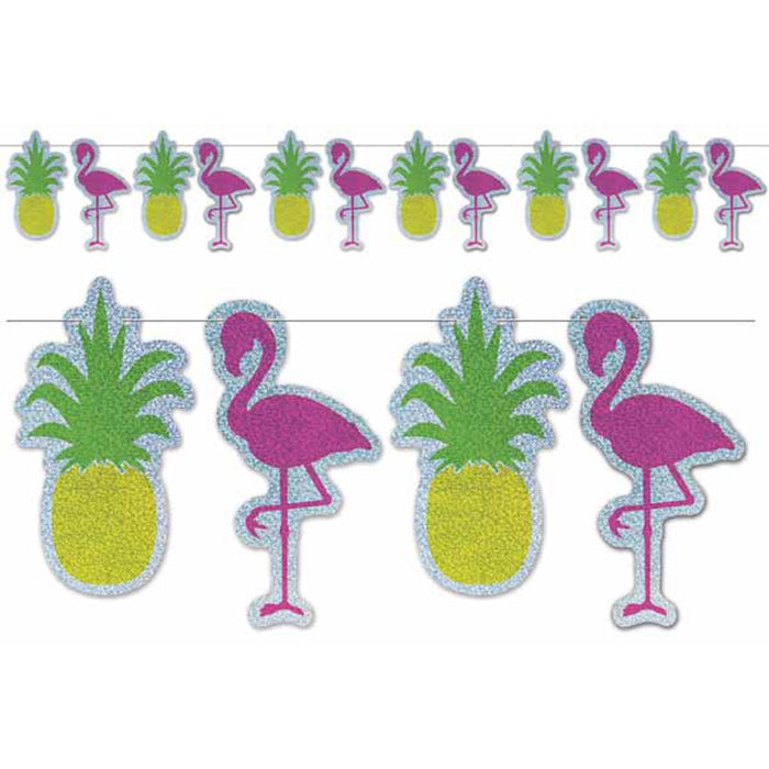 Flamingo & Pineapple Streamer