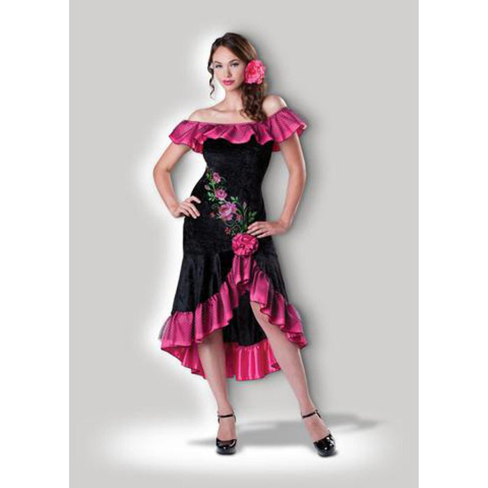 Flirty Flamenco Medium Dress For Women — Shimmer & Confetti