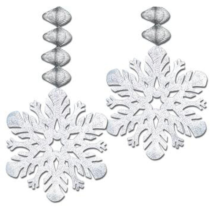 "Foil Snowflake Danglers - 30 Inches"