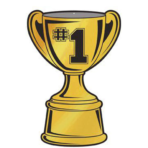"Foil Trophy Cup Cutout 16" - Stunning Decor For Your Next Celebration!"