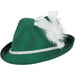 Forest Green Vel-Felt Alpine Hat.
