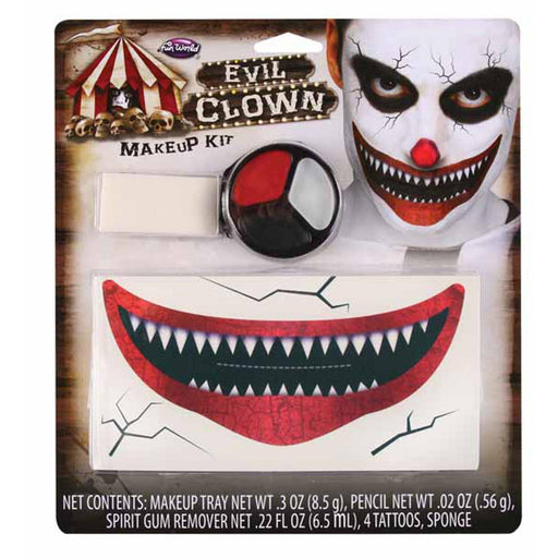 Freakshow Face Evil Clown Kit