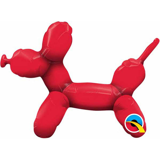 "Fun And Playful Balloon Dog Red Mini Shape"