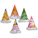"Fun Fringe Birthday Cone Hats - Bulk Pack Of 7""