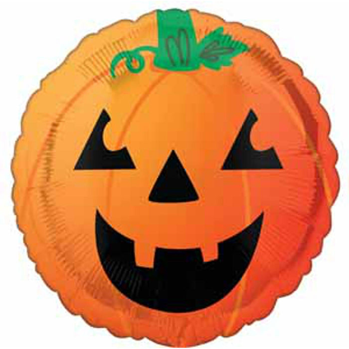 17" Fun And Spooky Pumpkin Foil Balloon