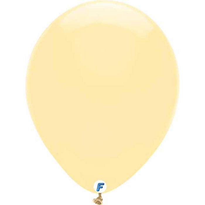 Funsational Ivory Latex Balloons - Pack Of 15 (12 Inch)