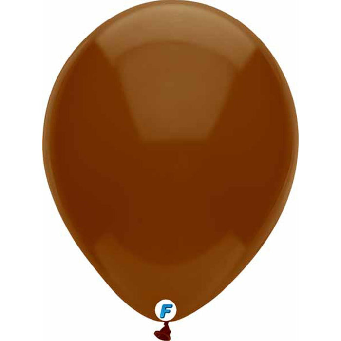 "Funsational Cocoa Brown Balloons - Pack Of 50 (12")"