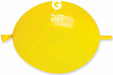 Gemar Glink 13-Inch Yellow #002 Latex Balloons, 50 Count