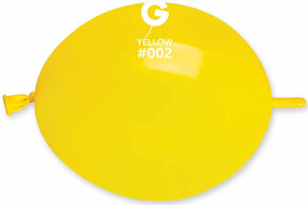 Gemar Glink 13-Inch Yellow #002 Latex Balloons, 50 Count